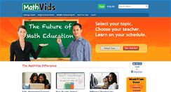 Desktop Screenshot of mathvids.com